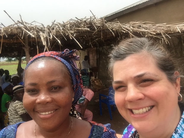 Me and my friend, Mme Miriam Kloutse, who is also a missionary in Togo! 